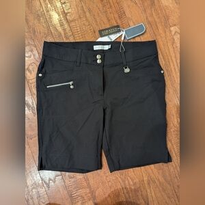 Daily Sports Miracle Golf Shorts 17" Black Size 12 NWT